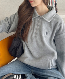 U.S. POLO ASSN. フリース素材 ハーフジップ アノラック