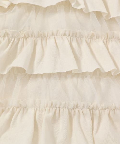 LOWRYS FARM（ローリーズファーム）の「カットフリルチュールビスチェ　131351（キャミソール・レディース・グレー/ブラック/アイボリー・FREE）」の18枚目の写真