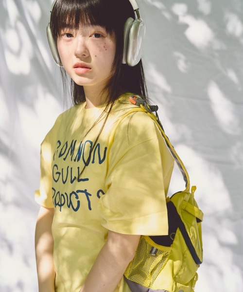 common gull products.（コモンガルプロダクツ）の「common gull products tee（シャツ/ブラウス・レディース・ホワイト/イエロー/ネイビー・MEDIUM/LARGE）」の18枚目の写真