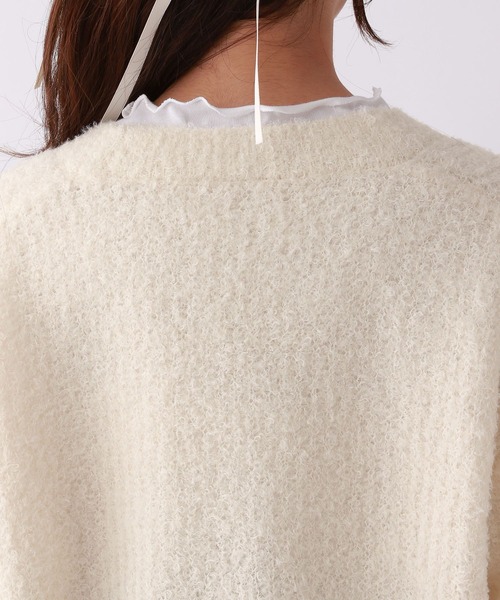 repipi armario（レピピ アルマリオ）の「☆セットアイテム☆フワフワニットカーデ×メロウロンT（カーディガン/ボレロ・キッズ・アイボリー/ベージュ/ピンク/ブルー・SMALL/LARGE/MEDIUM）」の17枚目の写真