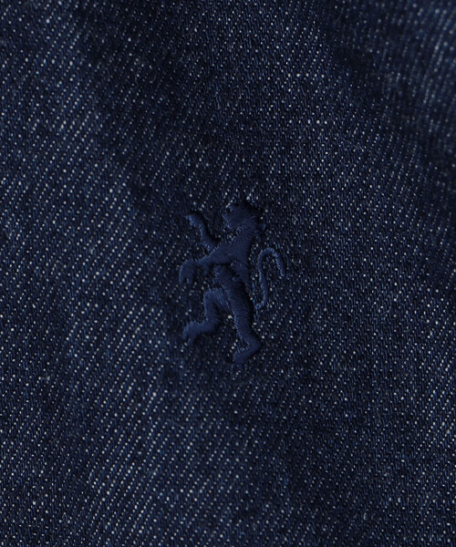 GYMPHLEX（ジムフレックス）の「Gymphlex | ライトデニム ショートボタンダウン長袖シャツ WOMEN（シャツ/ブラウス・レディース・インディゴブルー・12）」の7枚目の写真