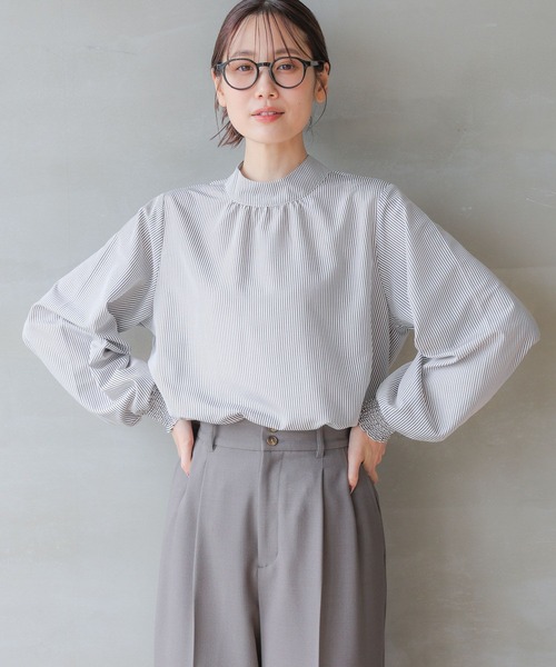 セール】お手入れらくらく2WAYボウタイブラウス/115546（シャツ