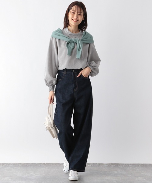 うさあ セール】お手入れらくらく2WAYボウタイブラウス/115546（シャツ