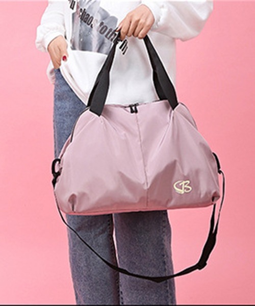 DAY CLOSET(デイ クローゼット)の「2WAY大容量撥水加工BIGボストンバッグ(ボストンバッグ・レディース・ピンク/ブラック/ブルー系その他/スモークピンク・ONE SIZE)」の15枚目の写真