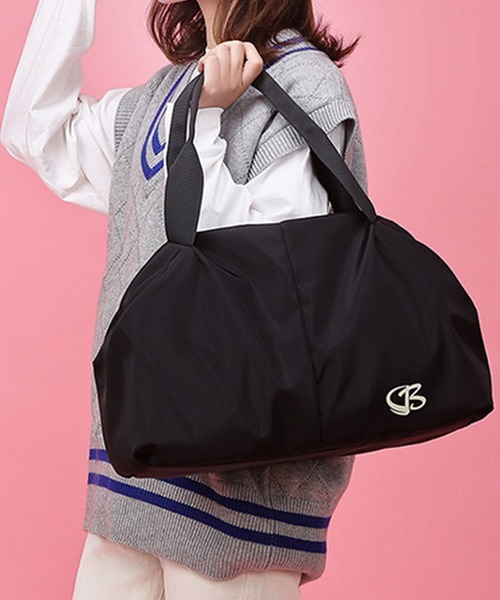 DAY CLOSET(デイ クローゼット)の「2WAY大容量撥水加工BIGボストンバッグ(ボストンバッグ・レディース・ピンク/ブラック/ブルー系その他/スモークピンク・ONE SIZE)」の6枚目の写真