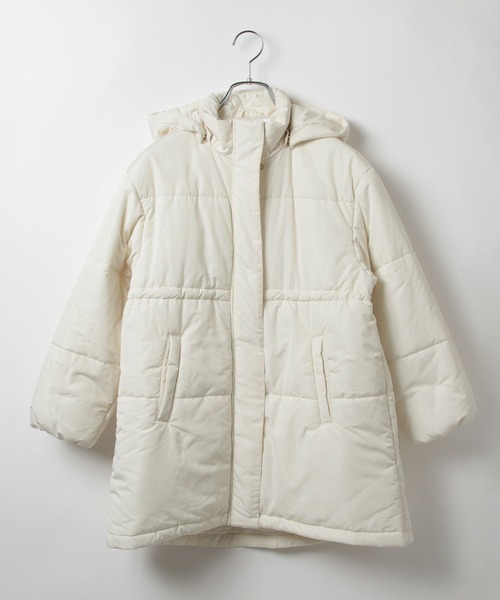 GLOBAL WORK(グローバルワーク)の「ライトウォームコート/115719(ダウンジャケット/コート・キッズ・アイボリー/ブラック・120cm/130cm/140cm/150cm/160cm)」の3枚目の写真