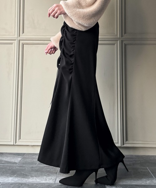 JUNOAH（ジュノア）の「ドロストギャザースカート（スカート）」 - WEAR