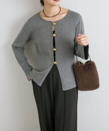 RIVE DROITE | 【コーデのポイントに】メタルボタンフィットカーデ(カーディガン/ボレロ)