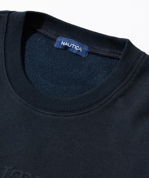 【セール】NAUTICA/ノーティカ Stitch Small Logo Crewneck Sweatshirt/ステッチ スモールロゴ クルーネックスウェット（スウェット）｜NAUTICA（ノーティカ）