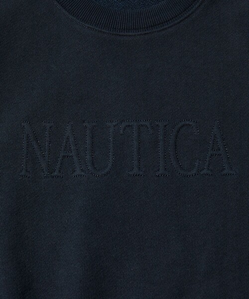 【セール】NAUTICA/ノーティカ Stitch Small Logo Crewneck Sweatshirt/ステッチ スモールロゴ クルーネックスウェット（スウェット）｜NAUTICA（ノーティカ）