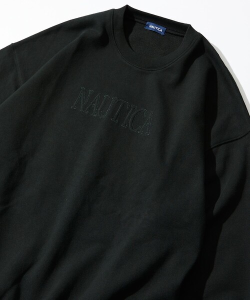 【セール】NAUTICA/ノーティカ Stitch Small Logo Crewneck Sweatshirt/ステッチ スモールロゴ クルーネックスウェット（スウェット）｜NAUTICA（ノーティカ）