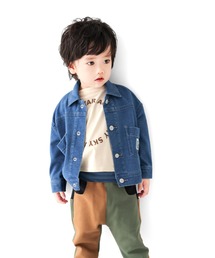 インディゴニットデニムジャケット