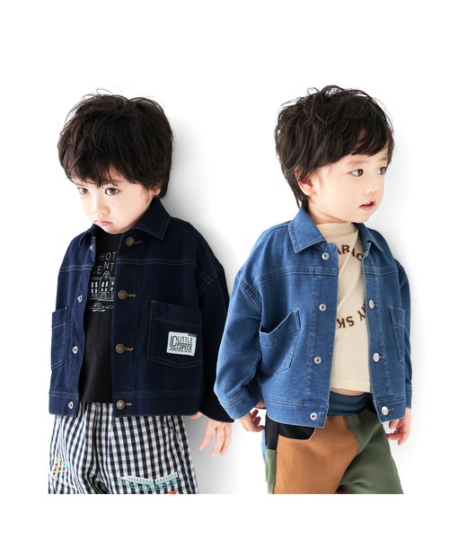 L.COPECK(エルコペック)の「インディゴニットデニムジャケット(デニムジャケット・キッズ・ブルー/ネイビー・90cm/100cm/110cm/120cm/130cm/80cm)」の16枚目の写真
