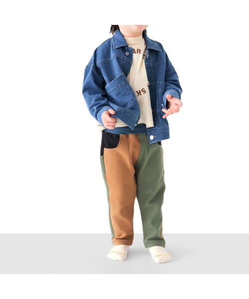 L.COPECK(エルコペック)の「インディゴニットデニムジャケット(デニムジャケット・キッズ・ブルー/ネイビー・90cm/100cm/110cm/120cm/130cm/80cm)」の6枚目の写真