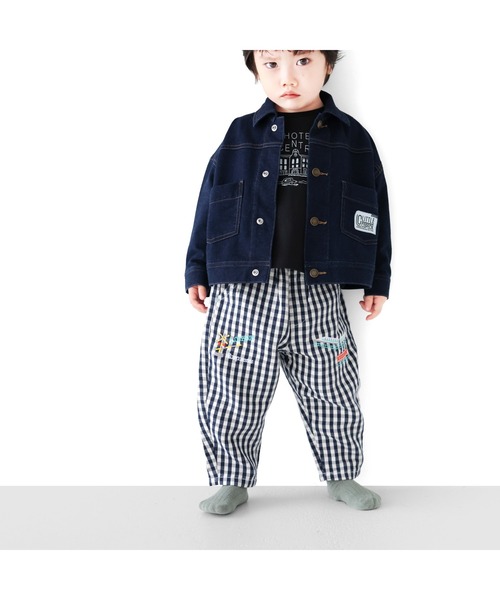 L.COPECK(エルコペック)の「インディゴニットデニムジャケット(デニムジャケット・キッズ・ブルー/ネイビー・90cm/100cm/110cm/120cm/130cm/80cm)」の10枚目の写真