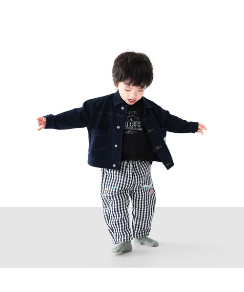 L.COPECK(エルコペック)の「インディゴニットデニムジャケット(デニムジャケット・キッズ・ブルー/ネイビー・90cm/100cm/110cm/120cm/130cm/80cm)」の11枚目の写真