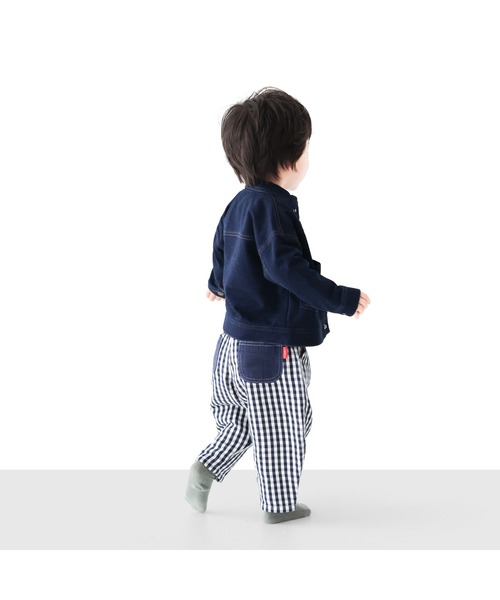 L.COPECK(エルコペック)の「インディゴニットデニムジャケット(デニムジャケット・キッズ・ブルー/ネイビー・90cm/100cm/110cm/120cm/130cm/80cm)」の12枚目の写真