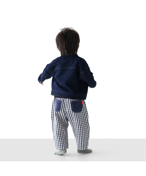 L.COPECK(エルコペック)の「インディゴニットデニムジャケット(デニムジャケット・キッズ・ブルー/ネイビー・90cm/100cm/110cm/120cm/130cm/80cm)」の13枚目の写真