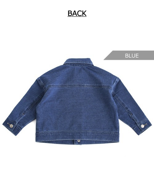 L.COPECK(エルコペック)の「インディゴニットデニムジャケット(デニムジャケット・キッズ・ブルー/ネイビー・90cm/100cm/110cm/120cm/130cm/80cm)」の17枚目の写真