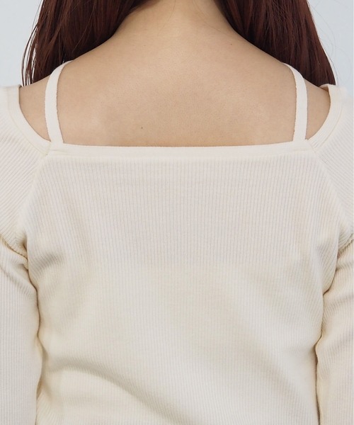 tiptop（ティップトップ）の「ホルターネックリブニット（ニット/セーター・レディース・ブラック/アイボリー/ブルー/ブラック系その他/ホワイト系その他・FREE）」の12枚目の写真