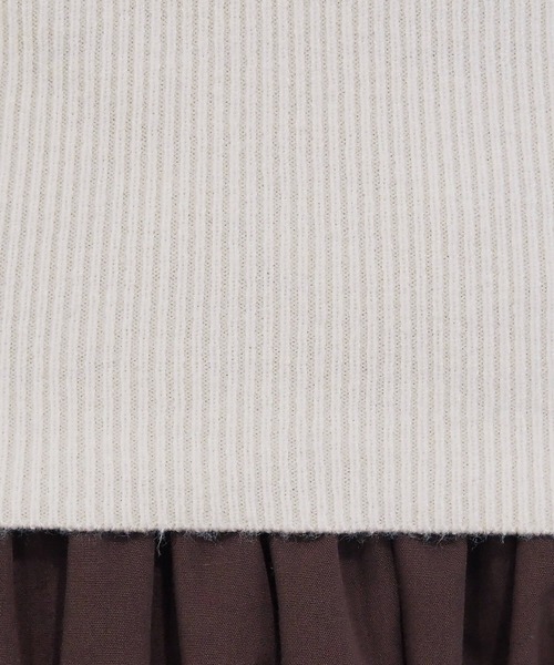 tiptop（ティップトップ）の「ホルターネックリブニット（ニット/セーター・レディース・ブラック/アイボリー/ブルー/ブラック系その他/ホワイト系その他・FREE）」の14枚目の写真