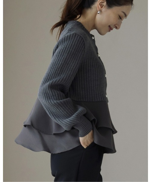 再販売!!【ZOZO限定】日本製【SONO/ソーノ】ﾃｨｱｰﾄﾞﾌﾚｱﾊｲﾌﾞﾘｯﾄﾞﾆｯﾄ