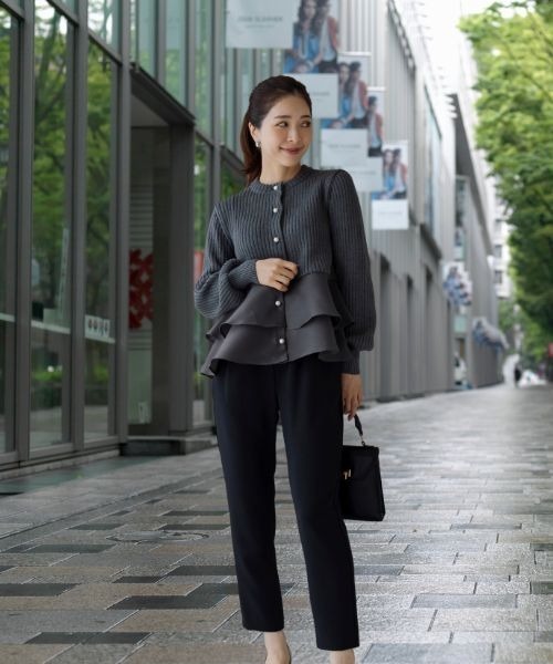 再販売!!【ZOZO限定】日本製【SONO/ソーノ】ﾃｨｱｰﾄﾞﾌﾚｱﾊｲﾌﾞﾘｯﾄﾞﾆｯﾄ