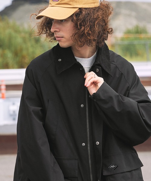 BARK MANHATTAN（バークマンハッタン）の「ルーズシルエット襟コーディロイハンティングジャケット（ブルゾン・メンズ・ダークブラウン/オリーブ/ブラック・L/M）」の21枚目の写真