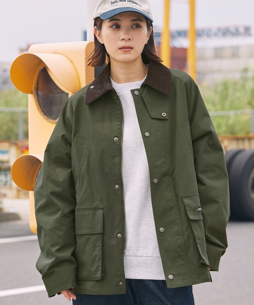 BARK MANHATTAN（バークマンハッタン）の「ルーズシルエット襟コーディロイハンティングジャケット（ブルゾン・メンズ・ダークブラウン/オリーブ/ブラック・L/M）」の15枚目の写真