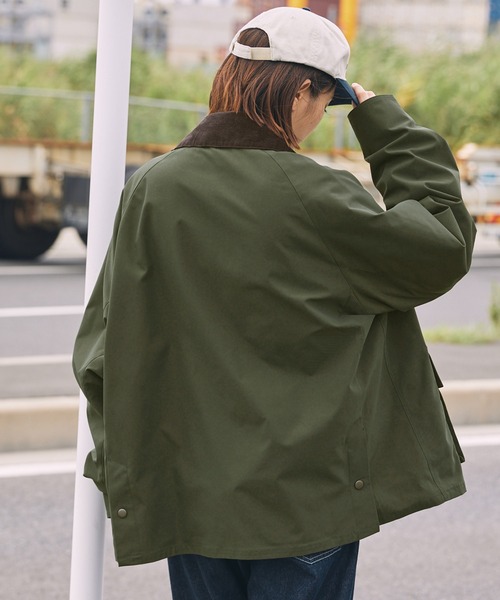 BARK MANHATTAN（バークマンハッタン）の「ルーズシルエット襟コーディロイハンティングジャケット（ブルゾン・メンズ・ダークブラウン/オリーブ/ブラック・L/M）」の16枚目の写真