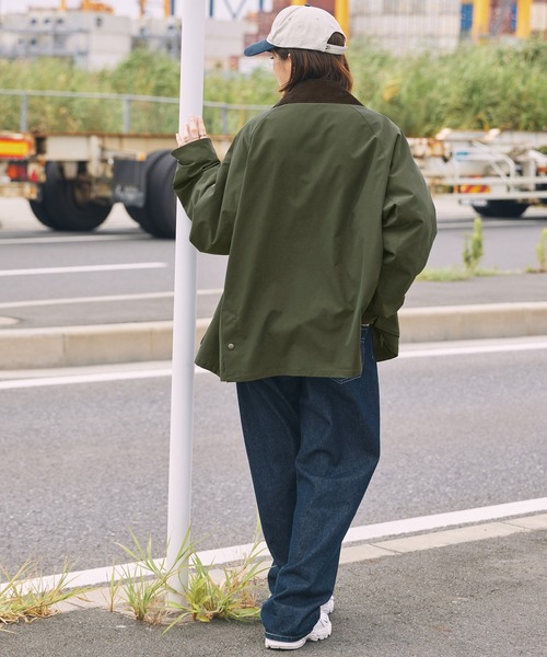 BARK MANHATTAN（バークマンハッタン）の「ルーズシルエット襟コーディロイハンティングジャケット（ブルゾン・メンズ・ダークブラウン/オリーブ/ブラック・L/M）」の18枚目の写真