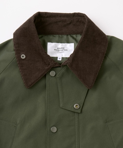 BARK MANHATTAN（バークマンハッタン）の「ルーズシルエット襟コーディロイハンティングジャケット（ブルゾン・メンズ・ダークブラウン/オリーブ/ブラック・L/M）」の4枚目の写真