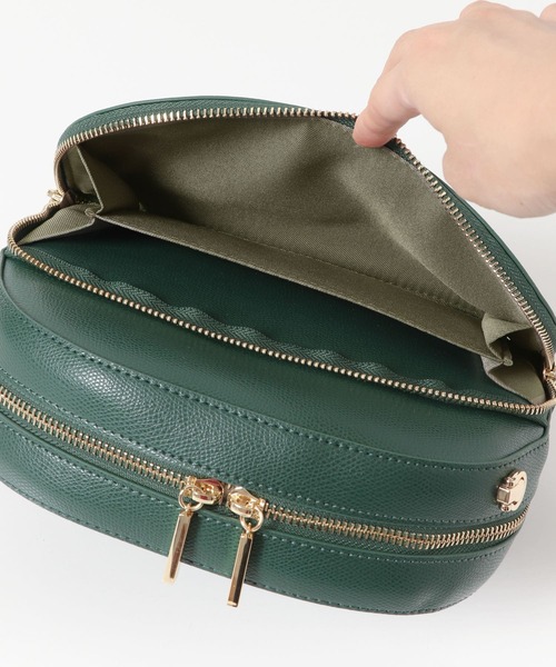 URBAN RESEARCH ROSSO WOMEN(アーバンリサーチ ロッソ)の「ラウンドショルダーバッグ(ショルダーバッグ・レディース・グリーン/ベージュ/ブラック・-)」の11枚目の写真