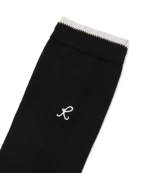 JUN&ROPE'（ジュンアンドロペ）の「ライン使いハイソックス（ソックス/靴下・レディース・グレー/ブラック/ネイビー/ホワイト・FREE）」の6枚目の写真