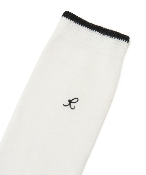 JUN&ROPE'（ジュンアンドロペ）の「ライン使いハイソックス（ソックス/靴下・レディース・グレー/ブラック/ネイビー/ホワイト・FREE）」の8枚目の写真