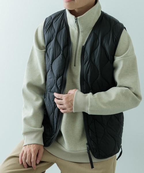 TAION(タイオン)の「TAION Military Wzip Down Vest(ダウンベスト・メンズ・ブラック/オリーブ/ベージュ系その他/ホワイト系その他/グリーン系その他・X-LARGE/MEDIUM/LARGE)」の3枚目の写真