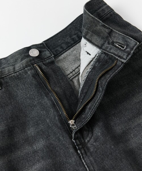 FREAK'S STORE（フリークスストア）の「限定展開 MR HEARTS/ミスターハーツ VINTAGE WASH DAMAGE WIDE DENIM（その他パンツ・メンズ・ブラック/ブルー・SMALL/MEDIUM/LARGE）」の12枚目の写真