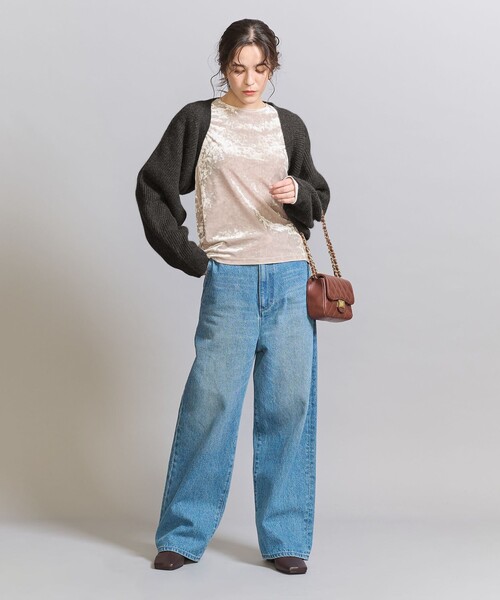 BEAUTY&YOUTH UNITED ARROWS(ビューティーアンドユースユナイテッドアローズ)の「畦ニット ボレロ(カーディガン/ボレロ・レディース・ロイヤルブルー/ダークグレー/ナチュラル・FREE)」の15枚目の写真
