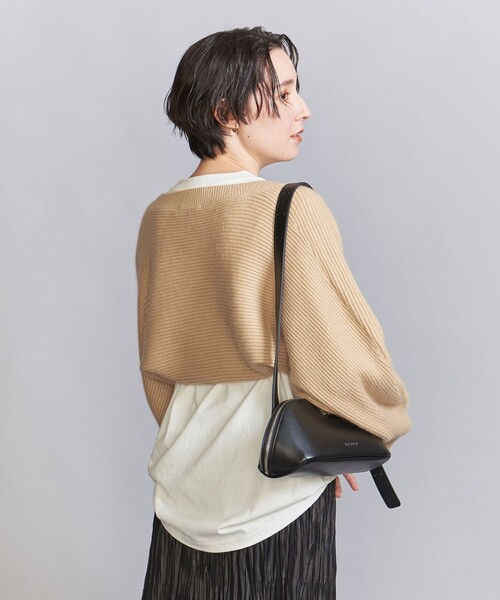 BEAUTY&YOUTH UNITED ARROWS(ビューティーアンドユースユナイテッドアローズ)の「畦ニット ボレロ(カーディガン/ボレロ・レディース・ロイヤルブルー/ダークグレー/ナチュラル・FREE)」の8枚目の写真