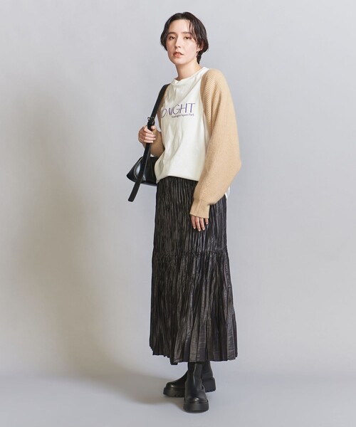 BEAUTY&YOUTH UNITED ARROWS(ビューティーアンドユースユナイテッドアローズ)の「畦ニット ボレロ(カーディガン/ボレロ・レディース・ロイヤルブルー/ダークグレー/ナチュラル・FREE)」の9枚目の写真