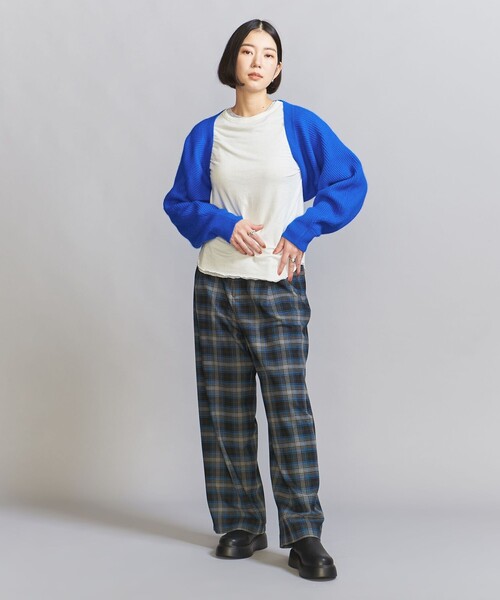 BEAUTY&YOUTH UNITED ARROWS(ビューティーアンドユースユナイテッドアローズ)の「畦ニット ボレロ(カーディガン/ボレロ・レディース・ロイヤルブルー/ダークグレー/ナチュラル・FREE)」の12枚目の写真