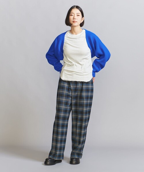 BEAUTY&YOUTH UNITED ARROWS(ビューティーアンドユースユナイテッドアローズ)の「畦ニット ボレロ(カーディガン/ボレロ・レディース・ロイヤルブルー/ダークグレー/ナチュラル・FREE)」の13枚目の写真