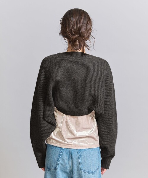 BEAUTY&YOUTH UNITED ARROWS(ビューティーアンドユースユナイテッドアローズ)の「畦ニット ボレロ(カーディガン/ボレロ・レディース・ロイヤルブルー/ダークグレー/ナチュラル・FREE)」の6枚目の写真