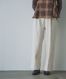 coen（コーエン）の「イージービューティー裏起毛ワイドパンツ（WEB限定サイズ）（スラックス）」