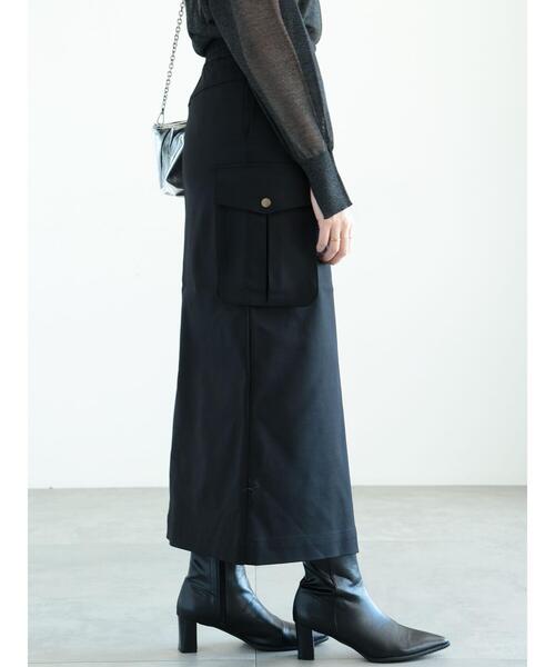 Te chichi(テチチ)の「フロントジップカーゴロングタイトスカート(スカート・レディース・ブラウン/ブラック・F)」の13枚目の写真