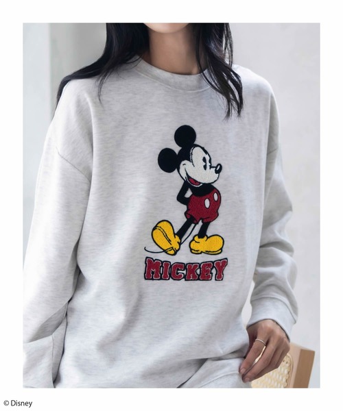 USED｜ミッキー裏起毛スウェット Disney トレーナー スウェット Disney/ディズニー ミッキー 裏毛