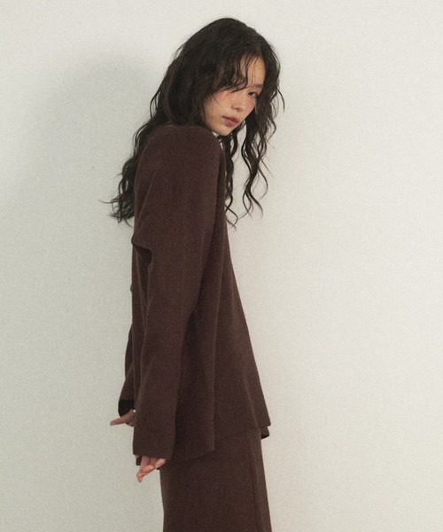 Randy♡シャツドッキングベアニットアンサンブル シャツドッキングベアニットアンサンブル – Randy