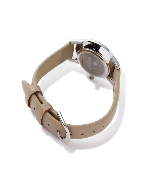 EDIT COLOGNE（エディットコロン）の「シンプルフェイクレザーウォッチ（アナログ腕時計・レディース・ベージュ/グレー・ﾌﾘ-）」の7枚目の写真