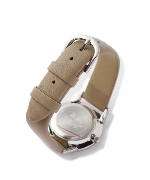 EDIT COLOGNE（エディットコロン）の「シンプルフェイクレザーウォッチ（アナログ腕時計・レディース・ベージュ/グレー・ﾌﾘ-）」の8枚目の写真