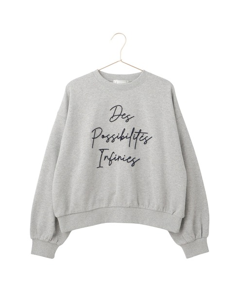 ROPE' PICNIC（ロペピクニック）の「ブラッシュ刺繍スウェット/吸水速乾（スウェット・レディース・ライトグレー/チャコールグレー/グレー系その他・38）」の17枚目の写真